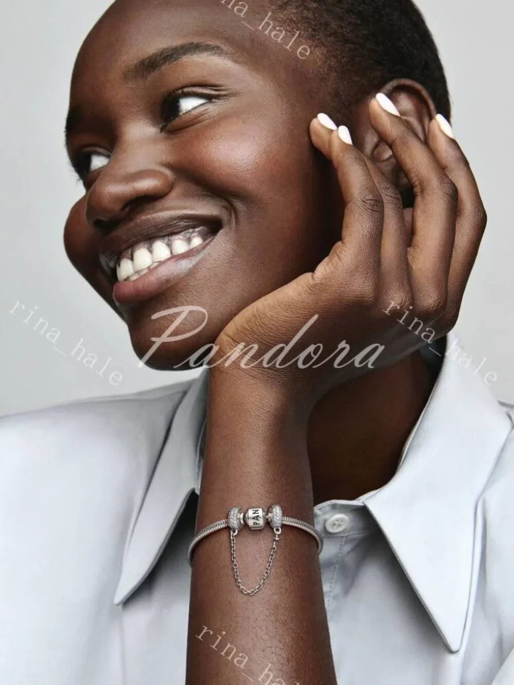 Pandora Sparkling Pavé Safety Chain Charm